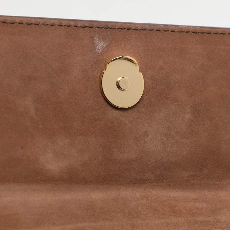Pre Owned Jacquemus Brown Leather Le Chiquito Noeud Top Handle Bag