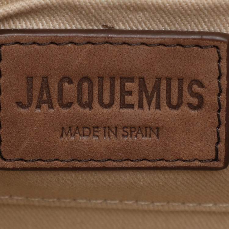 Pre Owned Jacquemus Brown Leather Le Chiquito Noeud Top Handle Bag
