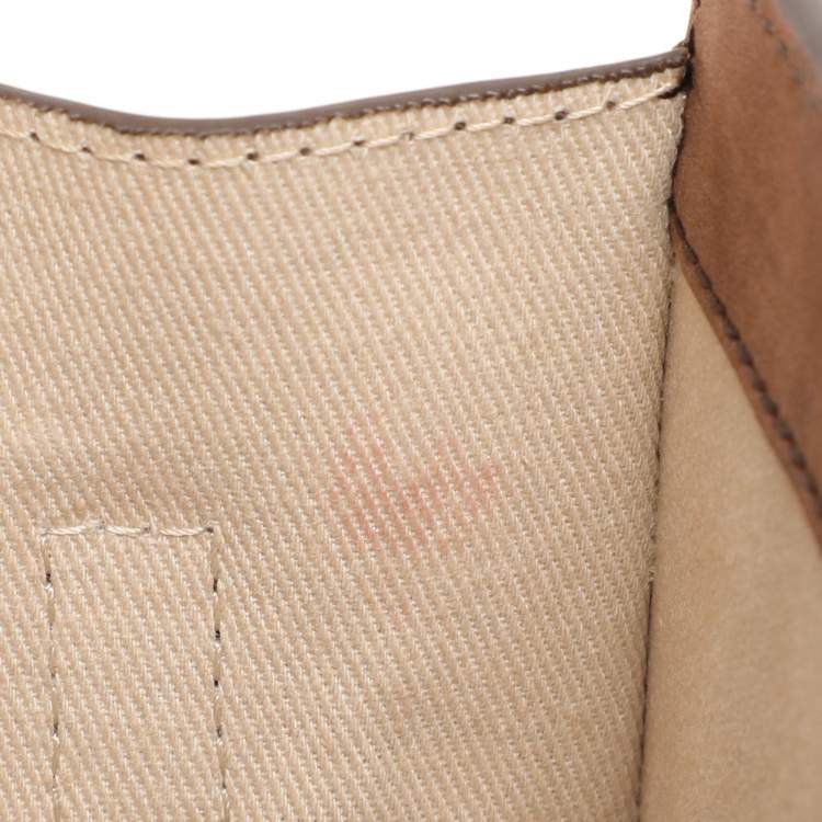 Pre Owned Jacquemus Brown Leather Le Chiquito Noeud Top Handle Bag