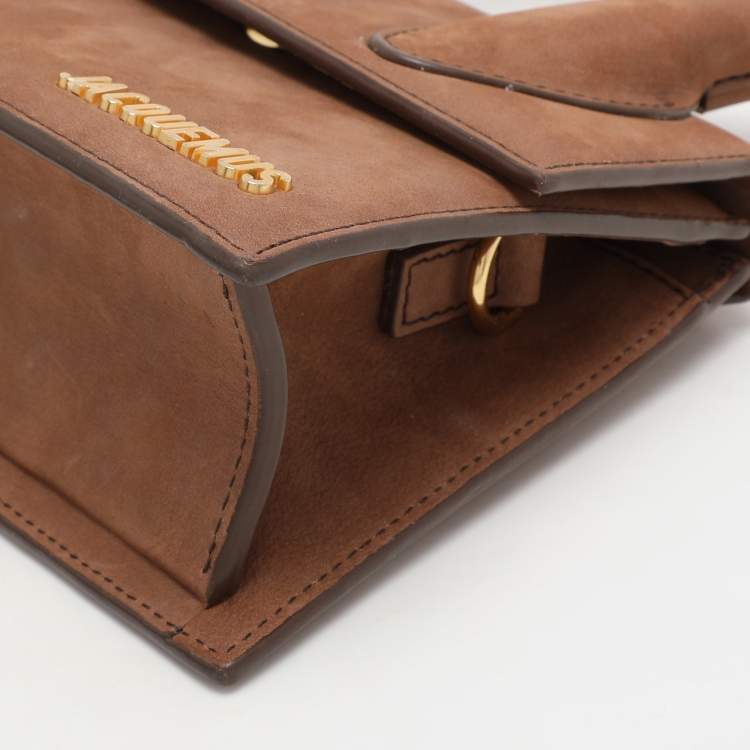 Pre Owned Jacquemus Brown Leather Le Chiquito Noeud Top Handle Bag
