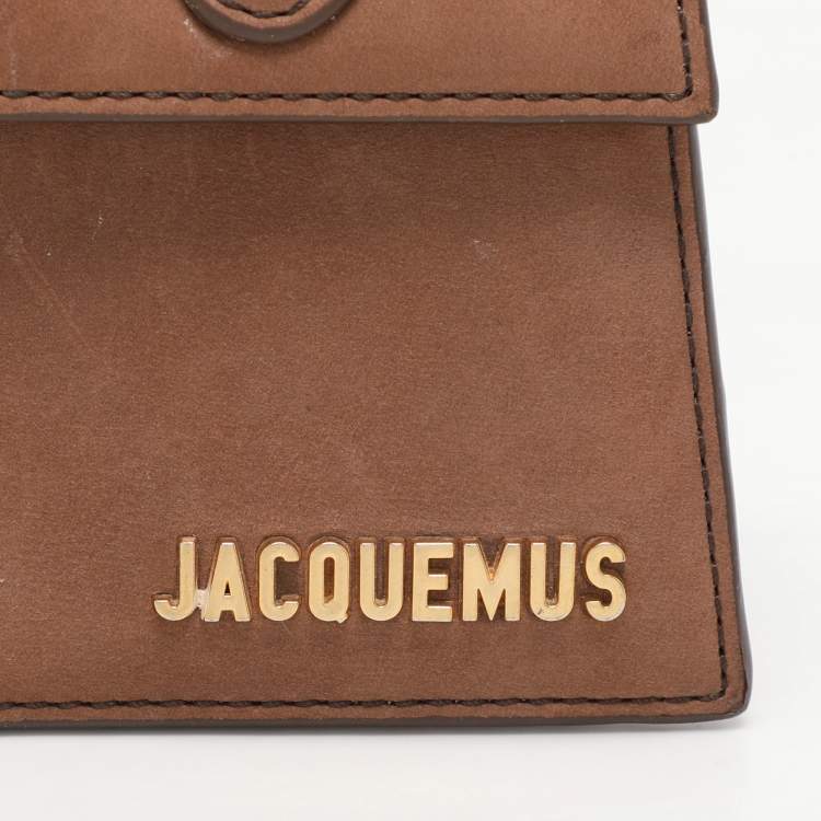 Pre Owned Jacquemus Brown Leather Le Chiquito Noeud Top Handle Bag