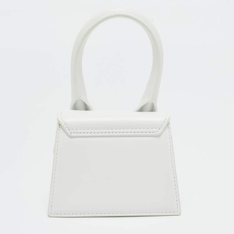 Pre Owned Jacquemus White Leather Le Chiquito Mini Bag