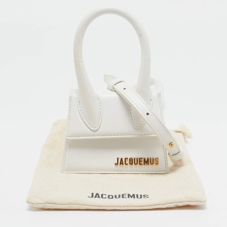Pre Owned Jacquemus White Leather Le Chiquito Mini Bag