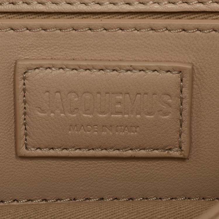 Pre Owned Jacquemus Beige Padded Leather Le Petit Bambimou Shoulder Bag