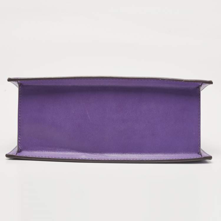 مملوكة مسبقًا Jacquemus Purple Leather Grand Le Chiquito Top Handle Bag