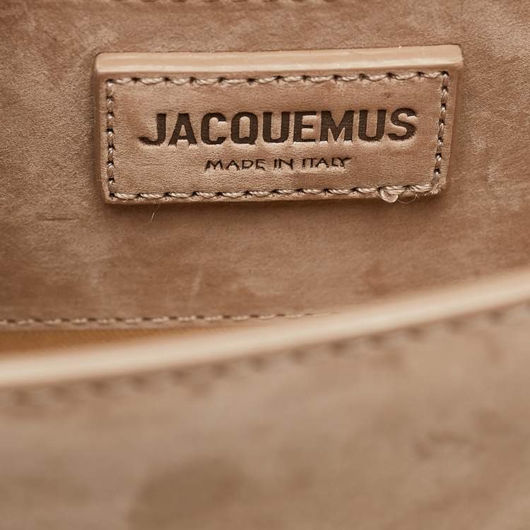 Pre Owned Jacquemus Brown Suede Le Bambino Long Shoulder Bag