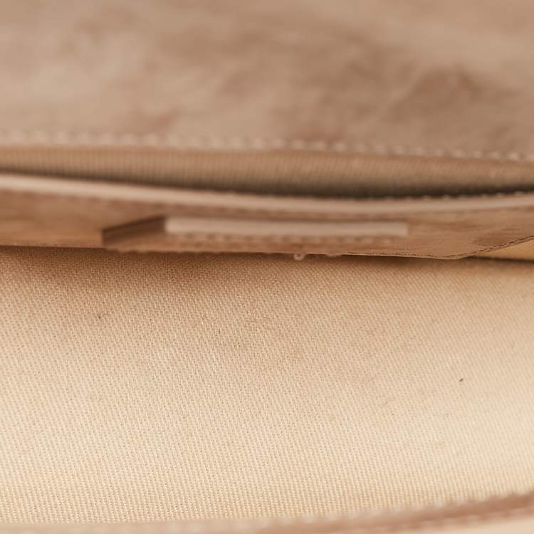 Pre Owned Jacquemus Brown Suede Le Bambino Long Shoulder Bag