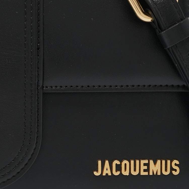 Pre Owned Jacquemus Black Leather Le Grand Bambino Top Handle Bag