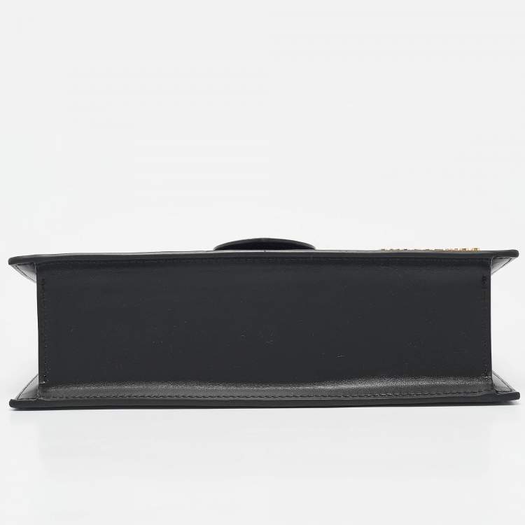 Pre Owned Jacquemus Black Leather Le Grand Bambino Top Handle Bag