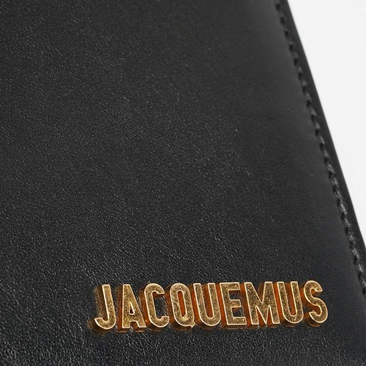 Pre Owned Jacquemus Black Leather Le Grand Bambino Top Handle Bag