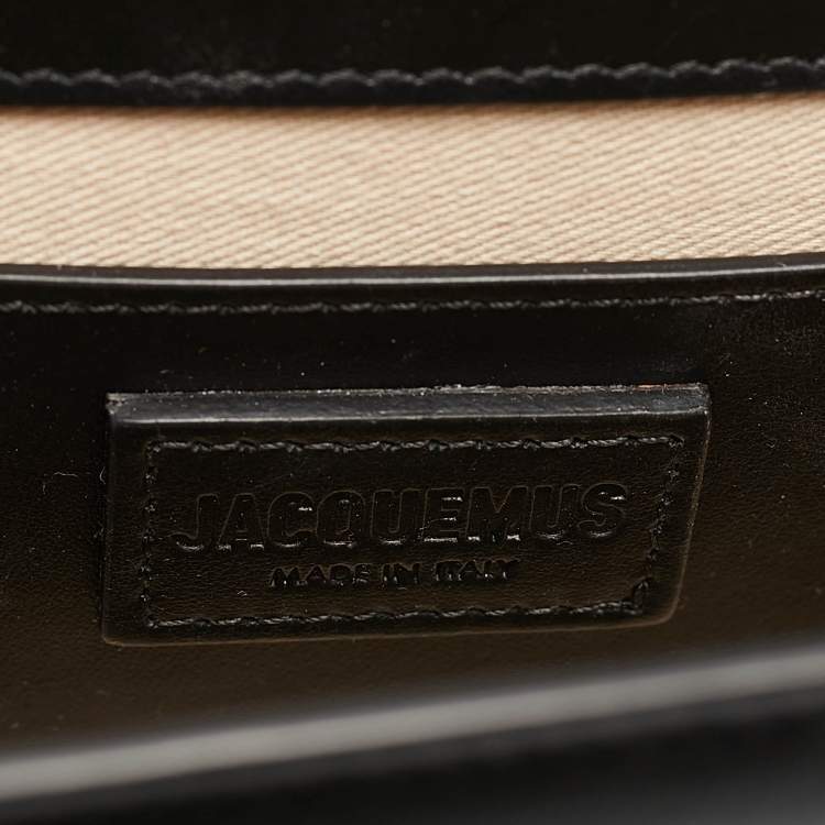 Pre Owned Jacquemus Black Leather Le Grand Bambino Top Handle Bag