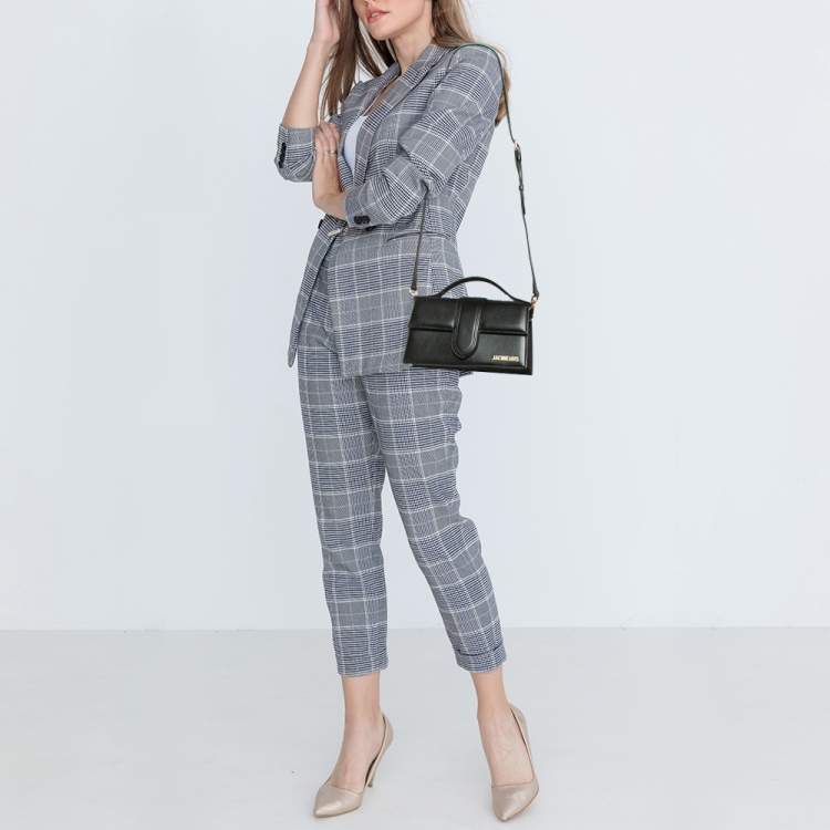Pre Owned Jacquemus Black Leather Le Grand Bambino Top Handle Bag