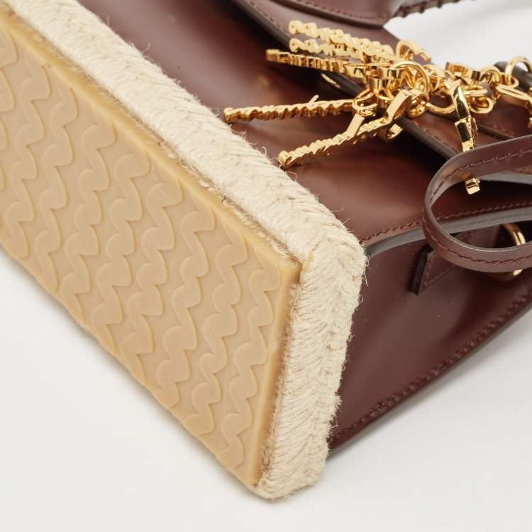 مملوكة مسبقًا Jacquemus Dark Brown Leather Le Chiquito Moyen Cordao Top Handle Bag
