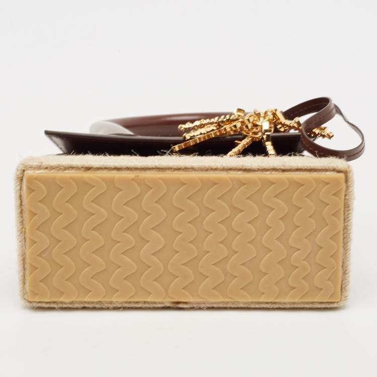 مملوكة مسبقًا Jacquemus Dark Brown Leather Le Chiquito Moyen Cordao Top Handle Bag