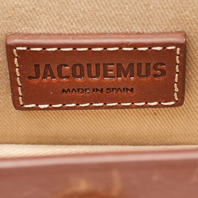 Pre Owned Jacquemus Brown Leather Mini Le Chiquito Top Handle Bag
