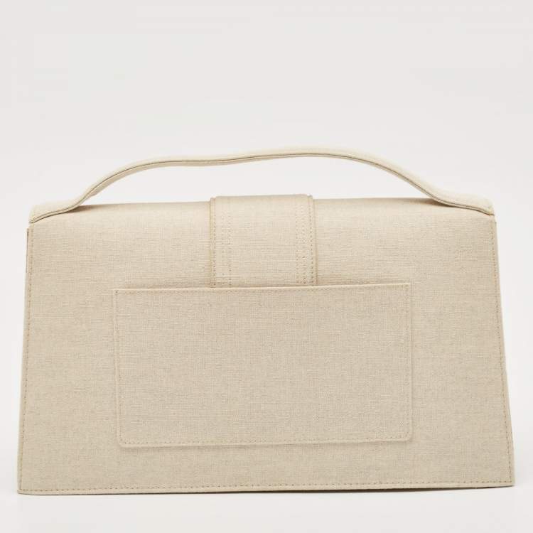 Pre Owned Jacquemus Light Beige Fabric Le Bambinou Top Handle Bag