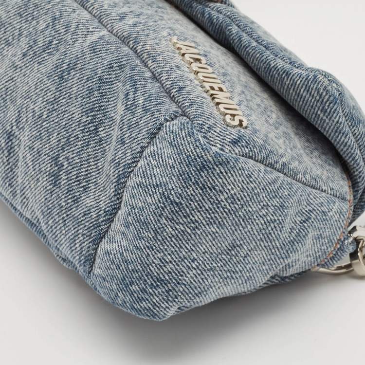 Pre Owned Jacquemus Blue Denim Le Petit Bambimou Shoulder Bag