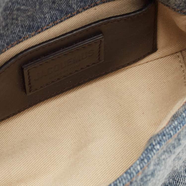 Pre Owned Jacquemus Blue Denim Le Petit Bambimou Shoulder Bag