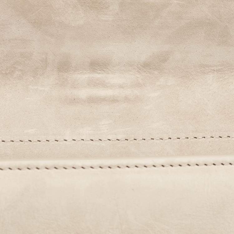 Pre Owned Jacquemus Beige Nubuck Leather Mini Le Bambino Top Handle Bag