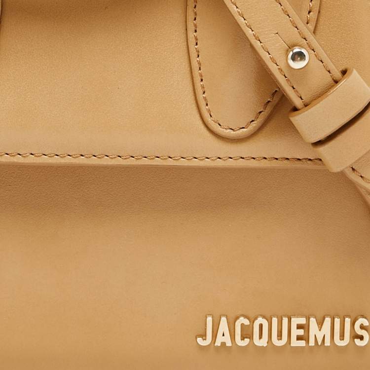 Pre Owned Jacquemus Tan Leather Le Chiquito Noeud Top Handle Bag