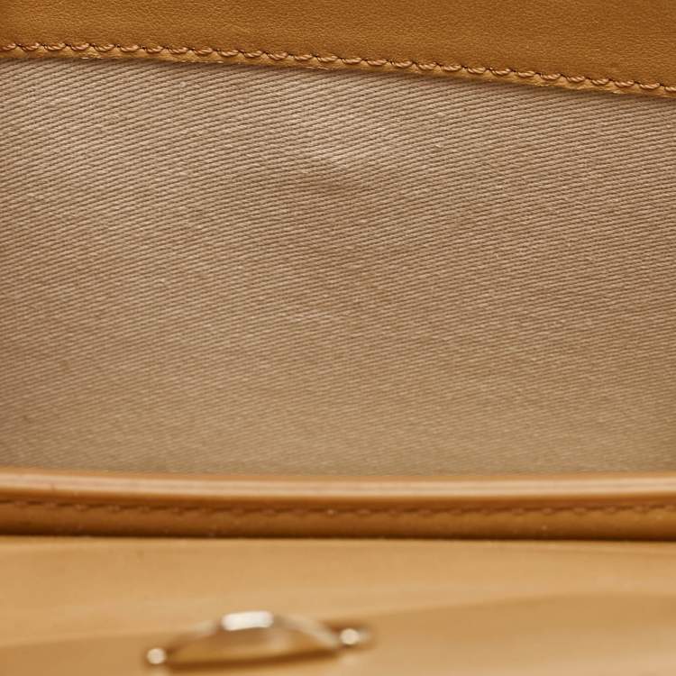 Pre Owned Jacquemus Tan Leather Le Chiquito Noeud Top Handle Bag
