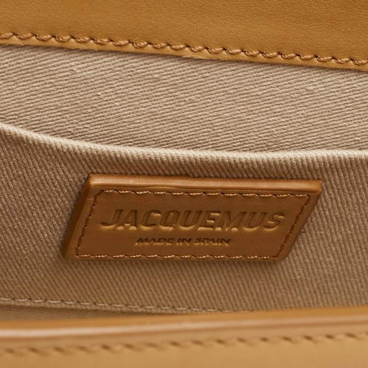 Pre Owned Jacquemus Tan Leather Le Chiquito Noeud Top Handle Bag