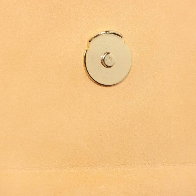 Pre Owned Jacquemus Light Brown Leather Le Chiquito Moyen Top Handle Bag