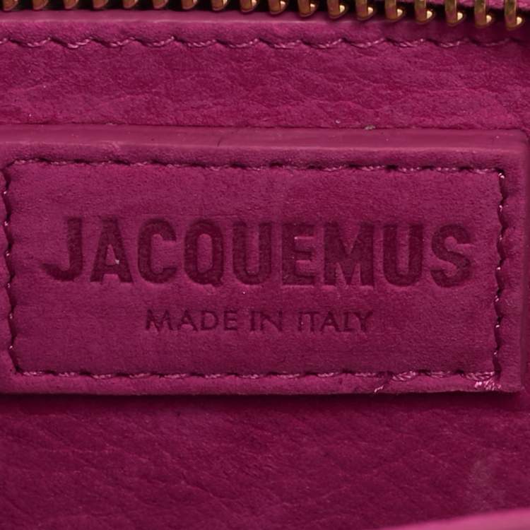 Pre Owned Jacquemus Pink Nubuck Leather Le Sac Ciuciu Shoulder Bag