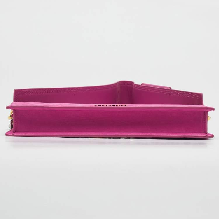 Pre Owned Jacquemus Pink Nubuck Leather Le Sac Ciuciu Shoulder Bag