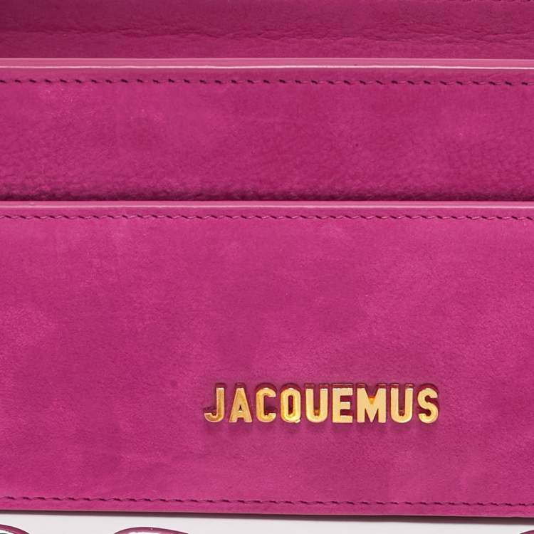 Pre Owned Jacquemus Pink Nubuck Leather Le Sac Ciuciu Shoulder Bag