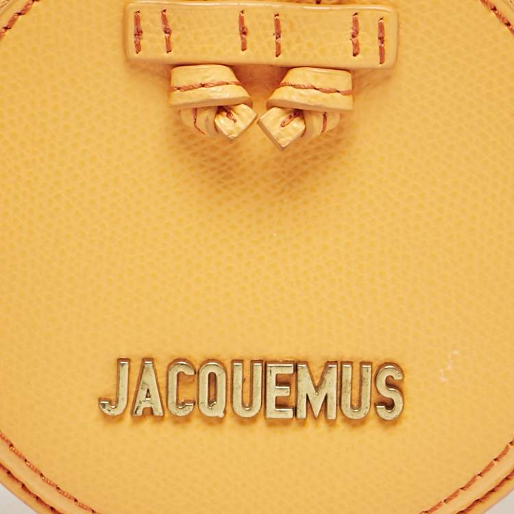 Pre Owned Jacquemus Orange Leather Le Pitchou Coin Purse