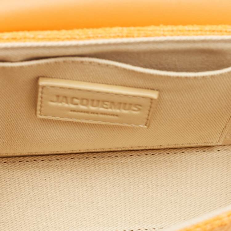 Pre Owned Jacquemus Orange Fabric Le Carinu Shoulder Bag