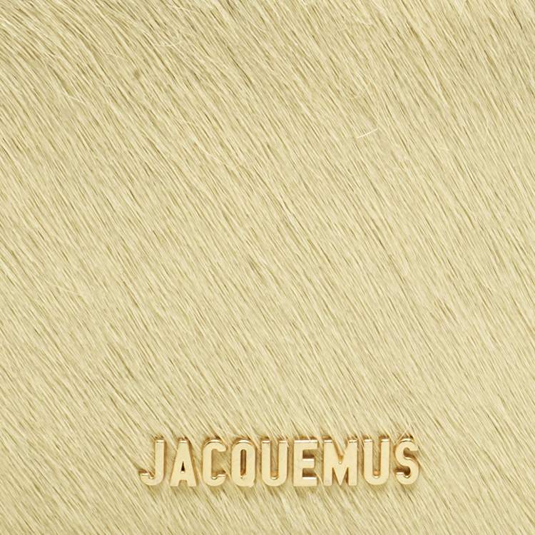 Pre Owned Jacquemus Yellow Calfhair and Leather Le Bisou Bag