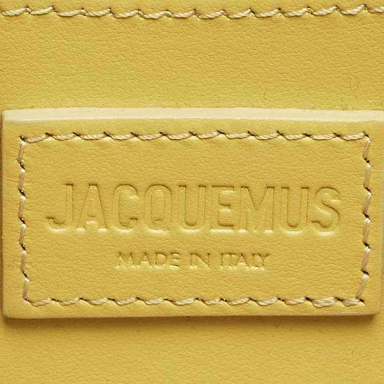 Pre Owned Jacquemus Yellow Calfhair and Leather Le Bisou Bag