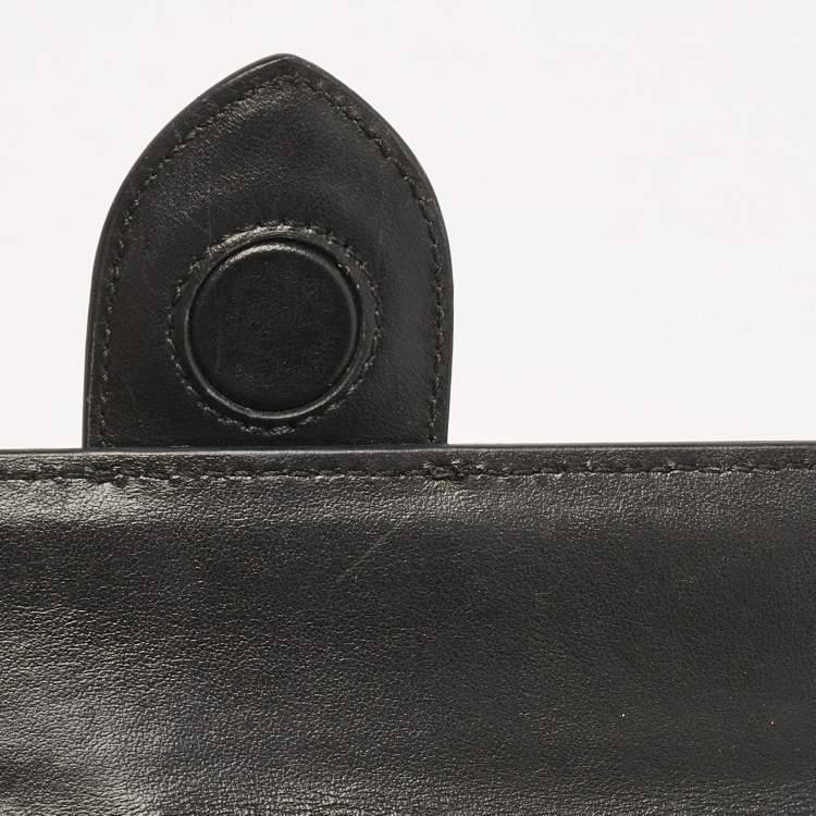 Pre Owned Jacquemus Black Leather Mini Le Bambino Top Handle Bag