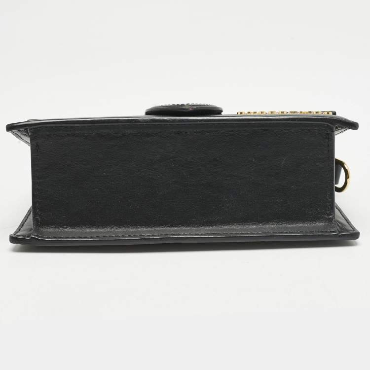 Pre Owned Jacquemus Black Leather Mini Le Bambino Top Handle Bag