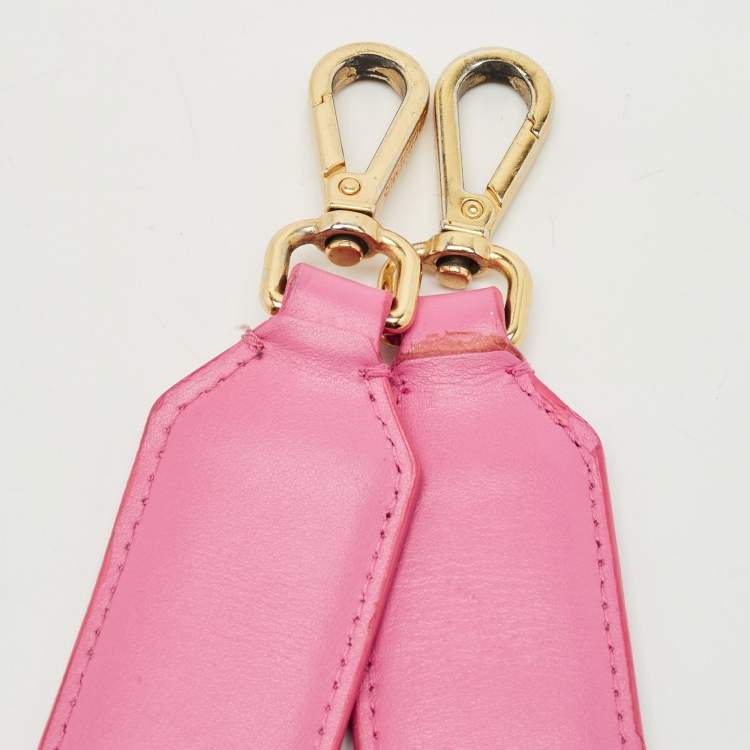 Pre Owned Jacquemus Pink Leather Le Bambinou Top Handle Bag