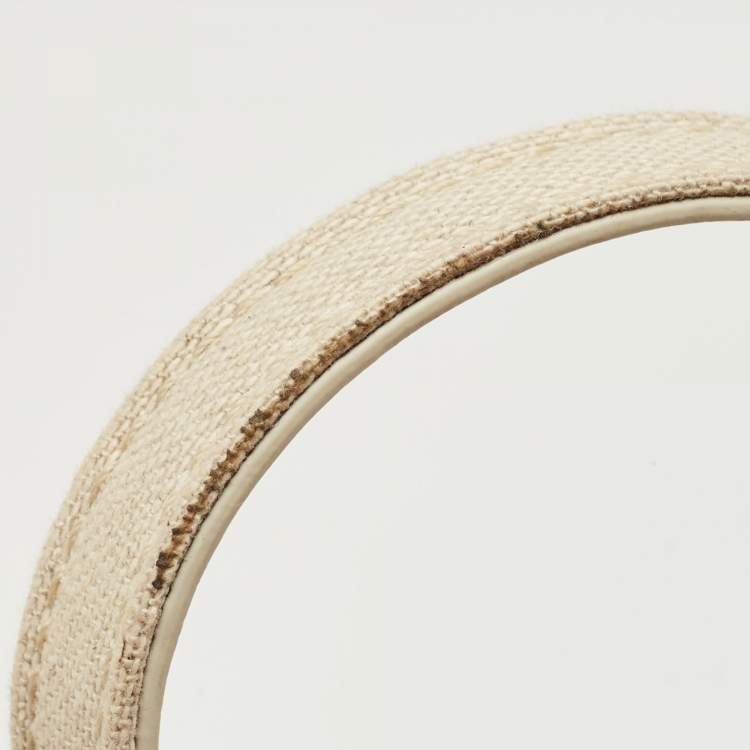 Pre Owned Jacquemus Beige Fabric Le Chiquito Noeud Top Handle Bag
