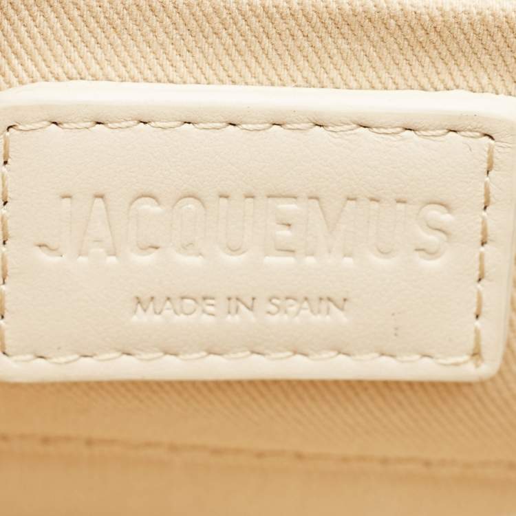 Pre Owned Jacquemus Beige Fabric Le Chiquito Noeud Top Handle Bag