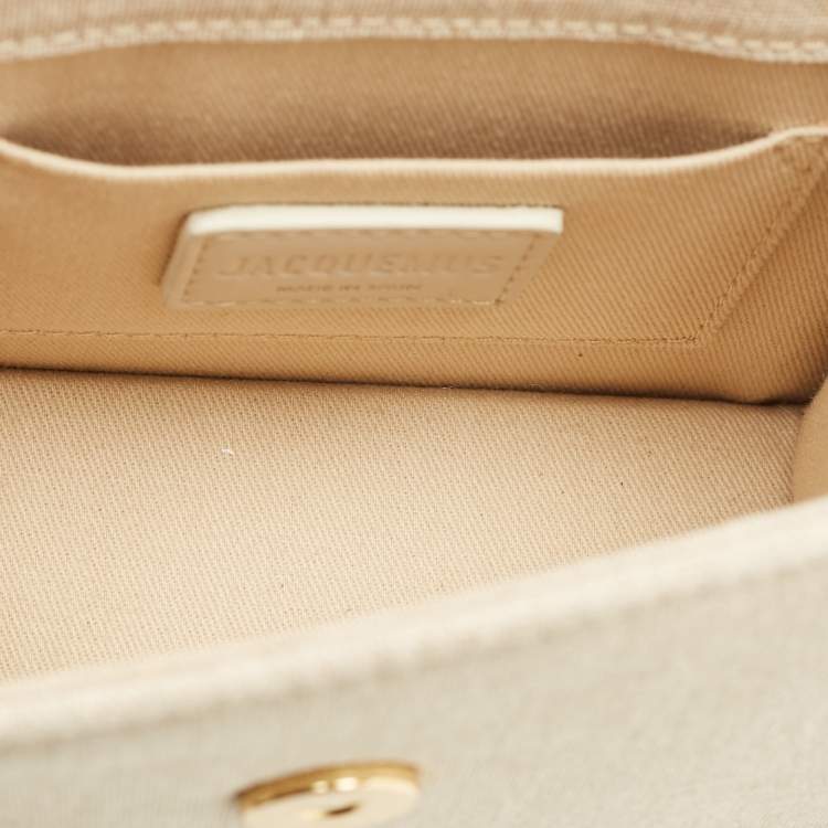 Pre Owned Jacquemus Beige Fabric Le Chiquito Noeud Top Handle Bag
