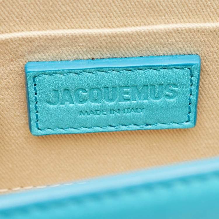 Pre Owned Jacquemus Blue Leather Medium Le Chiquito Top Handle Bag