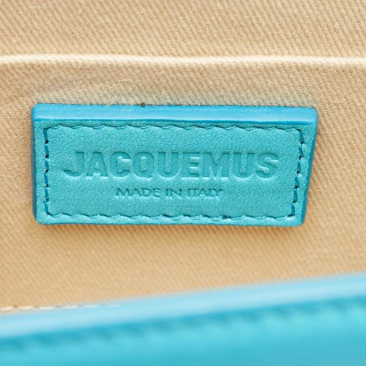 Pre Owned Jacquemus Blue Leather Medium Le Chiquito Top Handle Bag