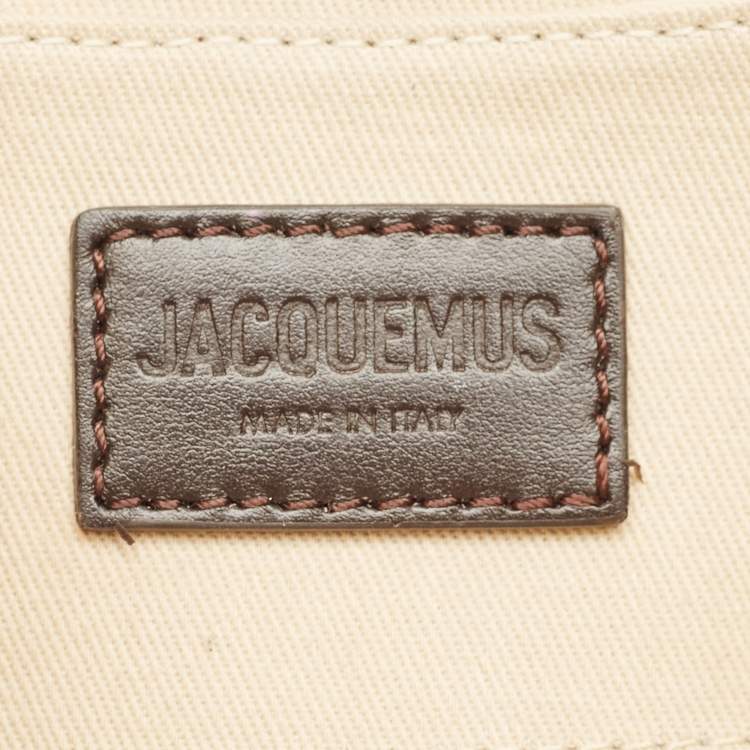 Pre Owned Jacquemus Dark Brown Leather Le Bisou Perle Shoulder Bag