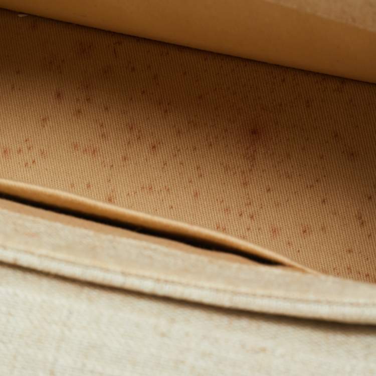 Pre Owned Jacquemus Beige Canvas Grand Le Chiquito Top Handle Bag