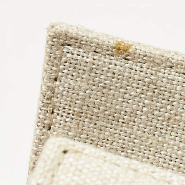 Pre Owned Jacquemus Light Beige Canvas Mini Le Chiquito Top Handle Bag