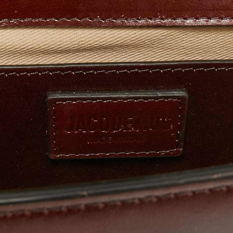 Pre Owned Jacquemus Brown Leather Le Grand Bambino Top Handle Bag