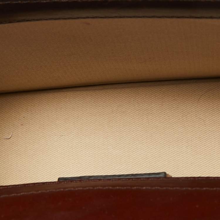 Pre Owned Jacquemus Brown Leather Le Grand Bambino Top Handle Bag