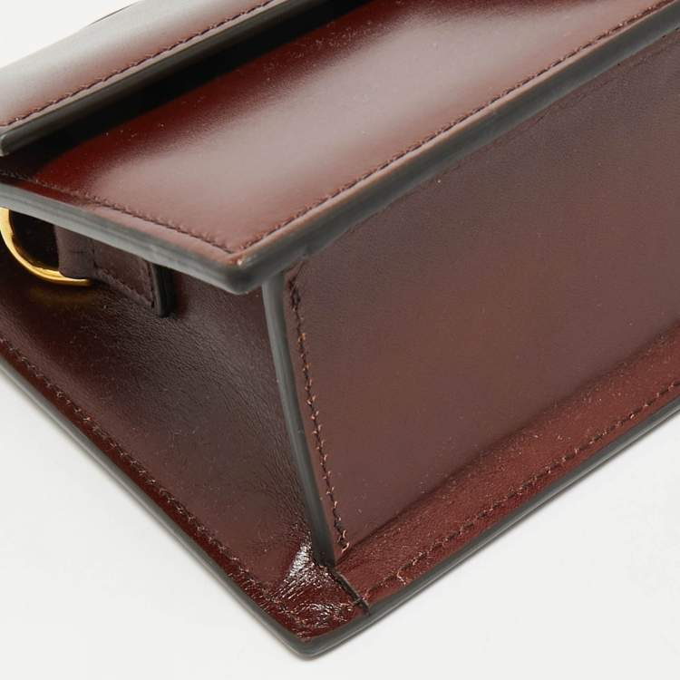 Pre Owned Jacquemus Brown Leather Le Grand Bambino Top Handle Bag
