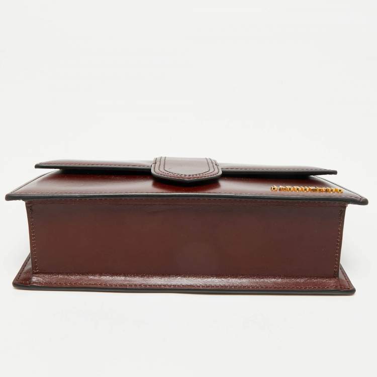 Pre Owned Jacquemus Brown Leather Le Grand Bambino Top Handle Bag