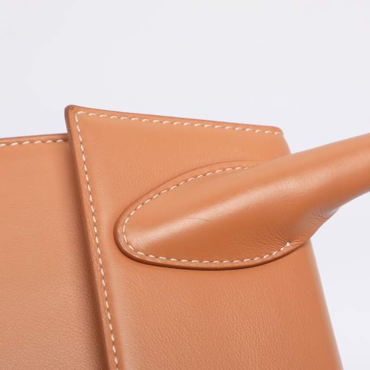 Pre Owned Jacquemus Brown Leather Le Chiquito Moyen Top Handle Bag